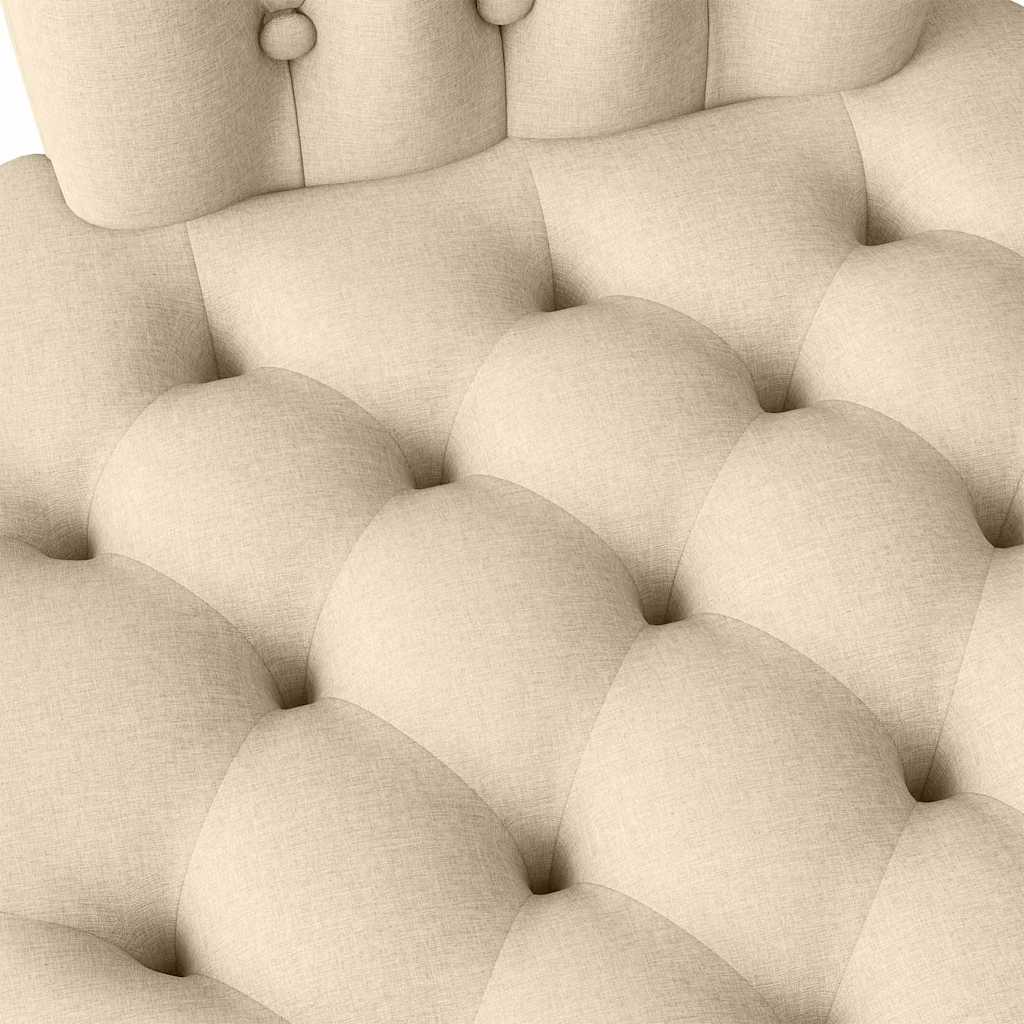 Schlafsessel Creme 56,5 x 70 x 110 cm Stoff