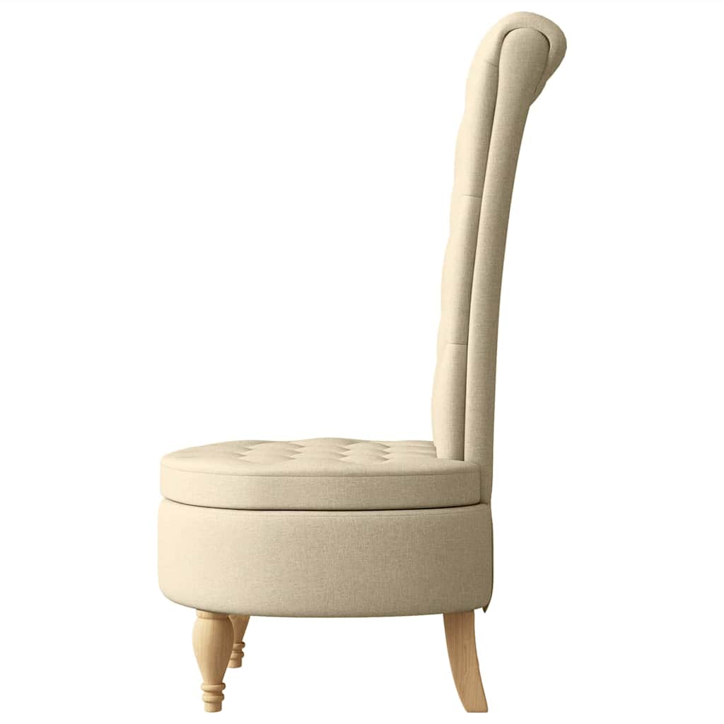 Schlafsessel Creme 56,5 x 70 x 110 cm Stoff