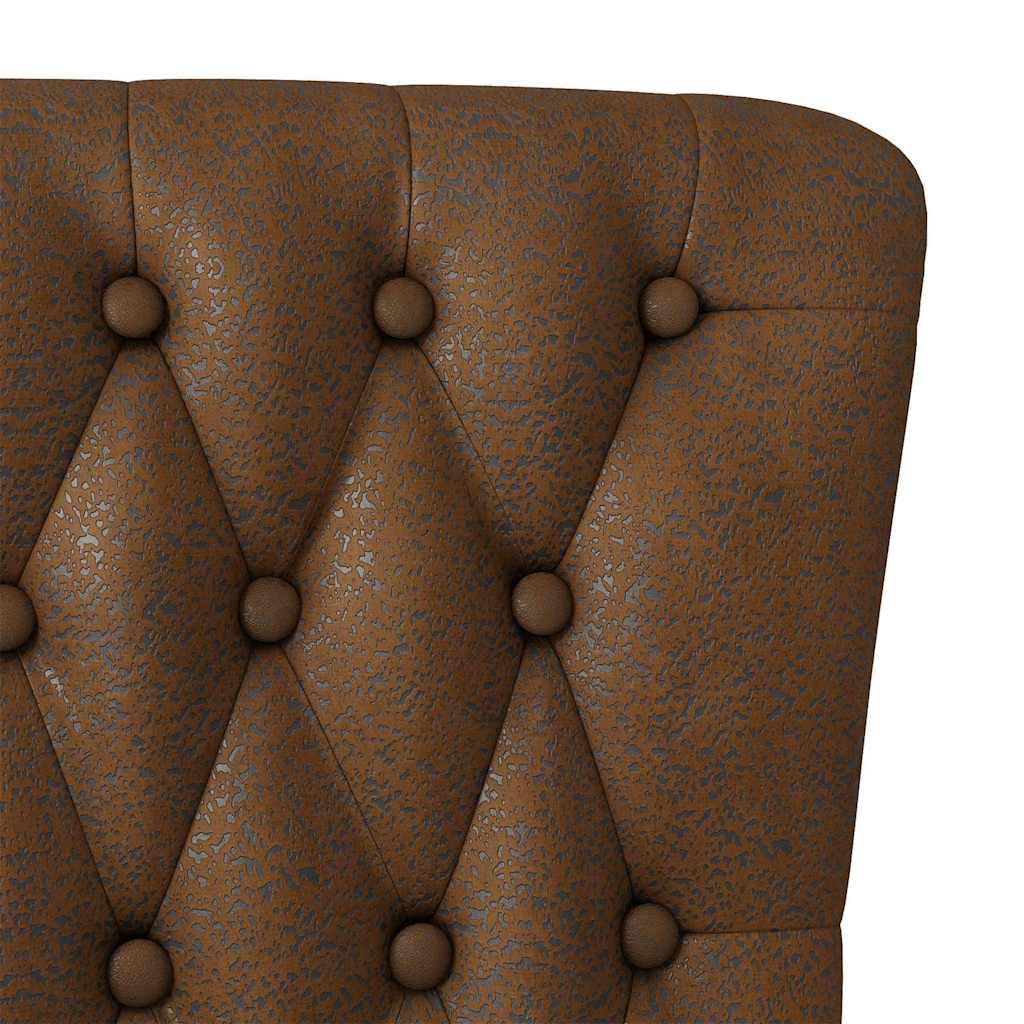 Schlafsessel Braun 56,5 x 70 x 110 cm Kunstwildleder