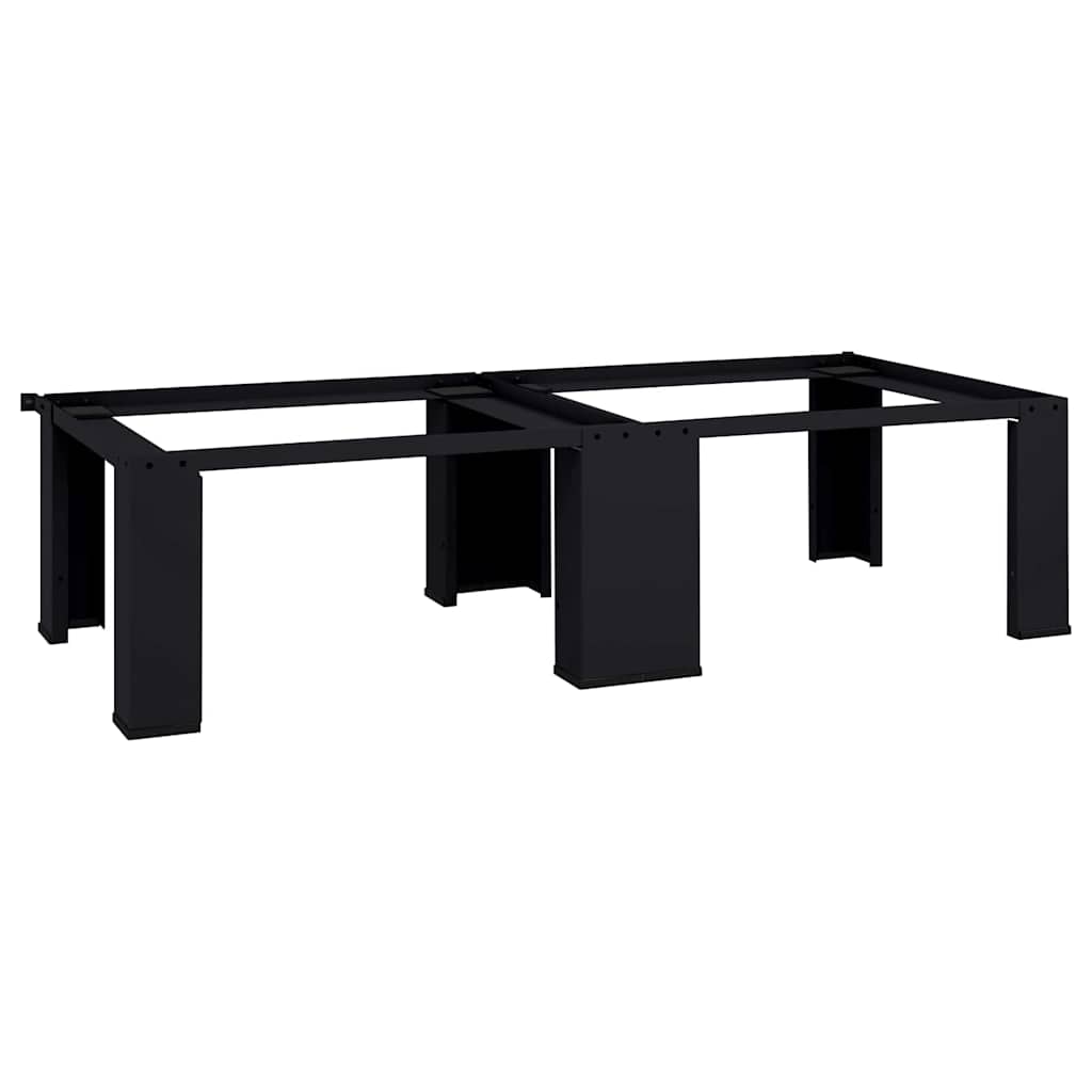 Waschmaschinen-Podest 2 pcs Schwarz 127 x 54,5 x 32,5 cm Stahl
