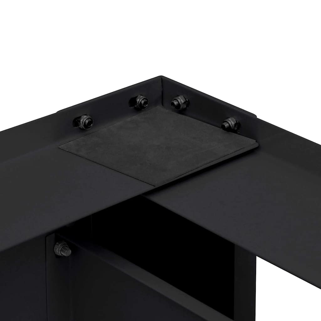 Waschmaschinen-Podest 2 pcs Schwarz 127 x 54,5 x 32,5 cm Stahl