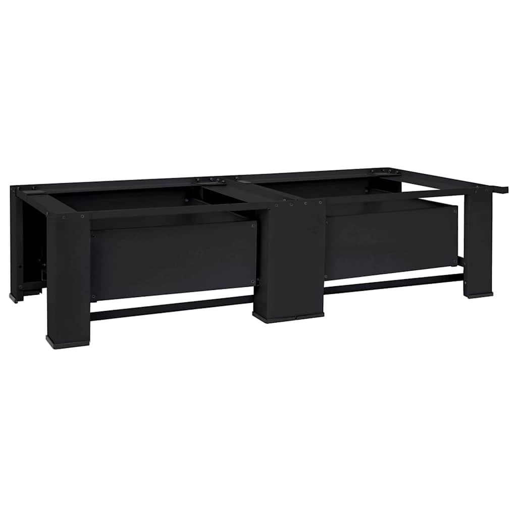 Waschmaschinen-Podest 2 pcs Schwarz 127 x 54,5 x 32,5 cm Stahl