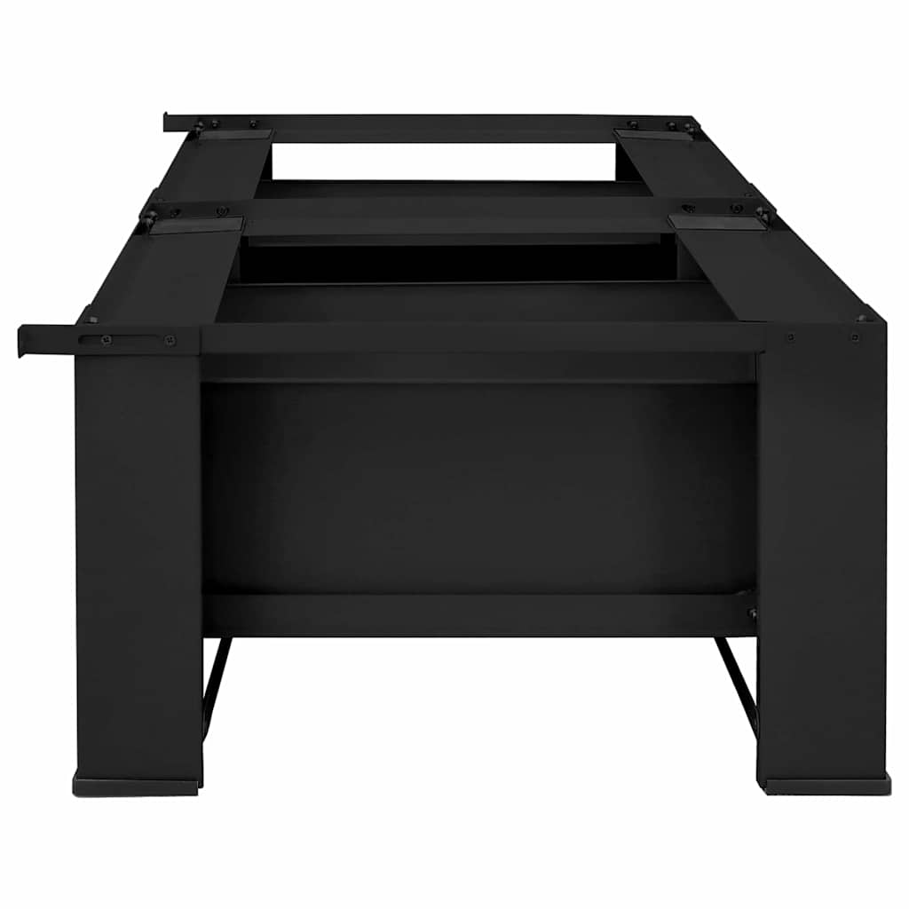 Waschmaschinen-Podest 2 pcs Schwarz 127 x 54,5 x 32,5 cm Stahl