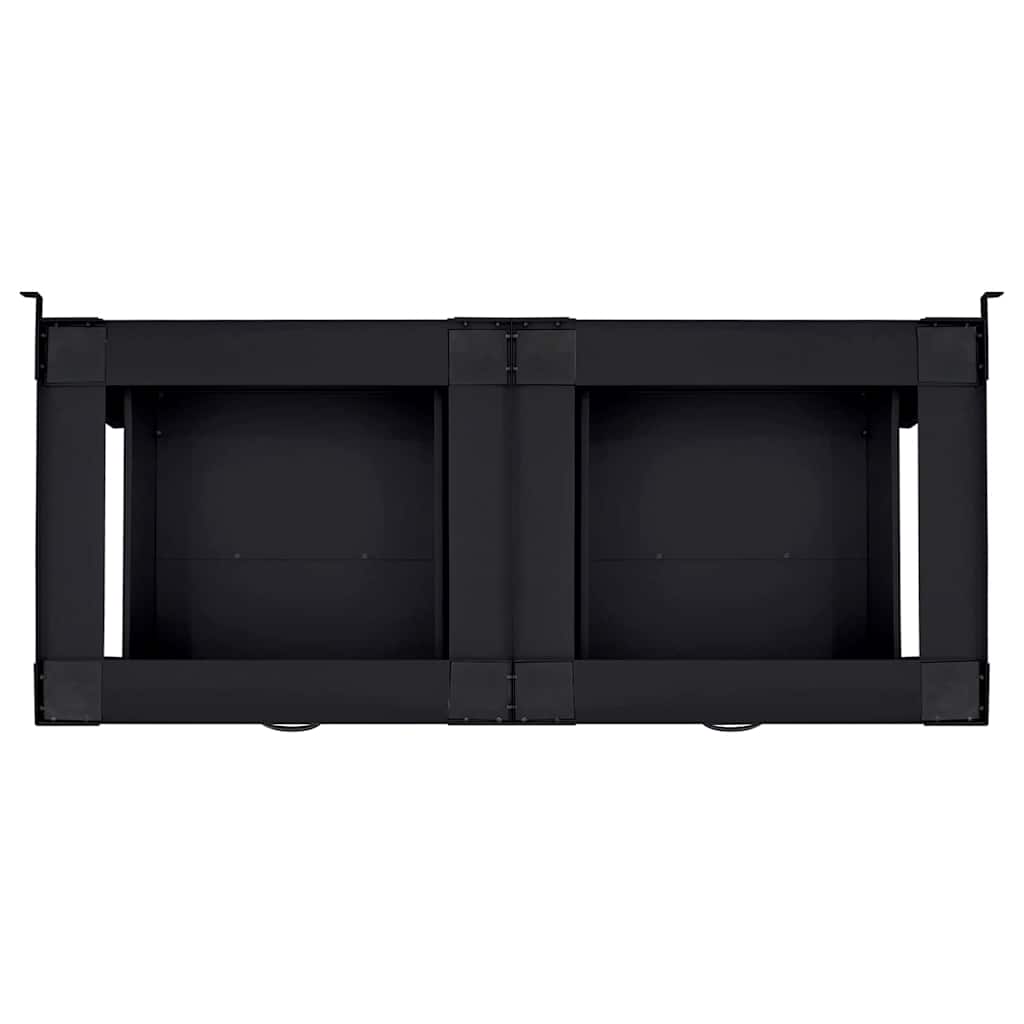 Waschmaschinen-Podest 2 pcs Schwarz 127 x 54,5 x 32,5 cm Stahl
