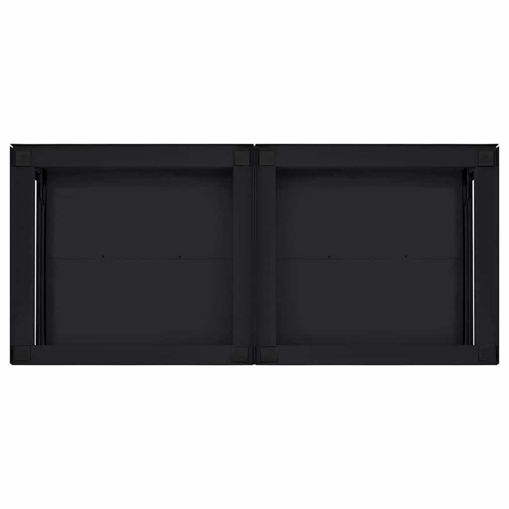 Waschmaschinen-Podest 2 Stk. Schwarz 120 x 56 x 52 cm Stahl