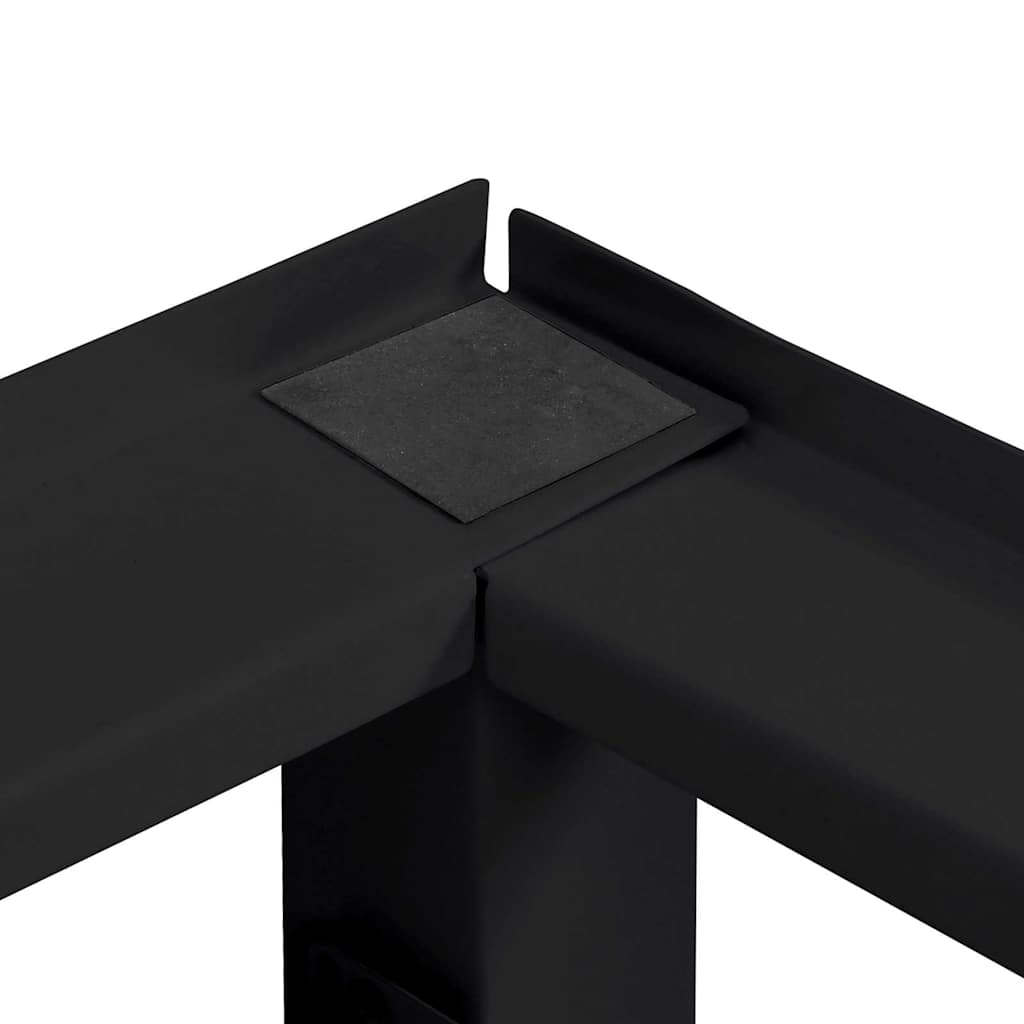 Waschmaschinen-Podest Schwarz 62 x 60,5 x 32,5 cm Stahl