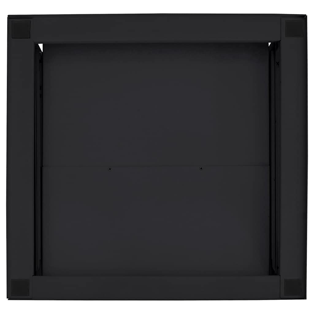 Waschmaschinen-Podest Schwarz 62 x 60,5 x 32,5 cm Stahl