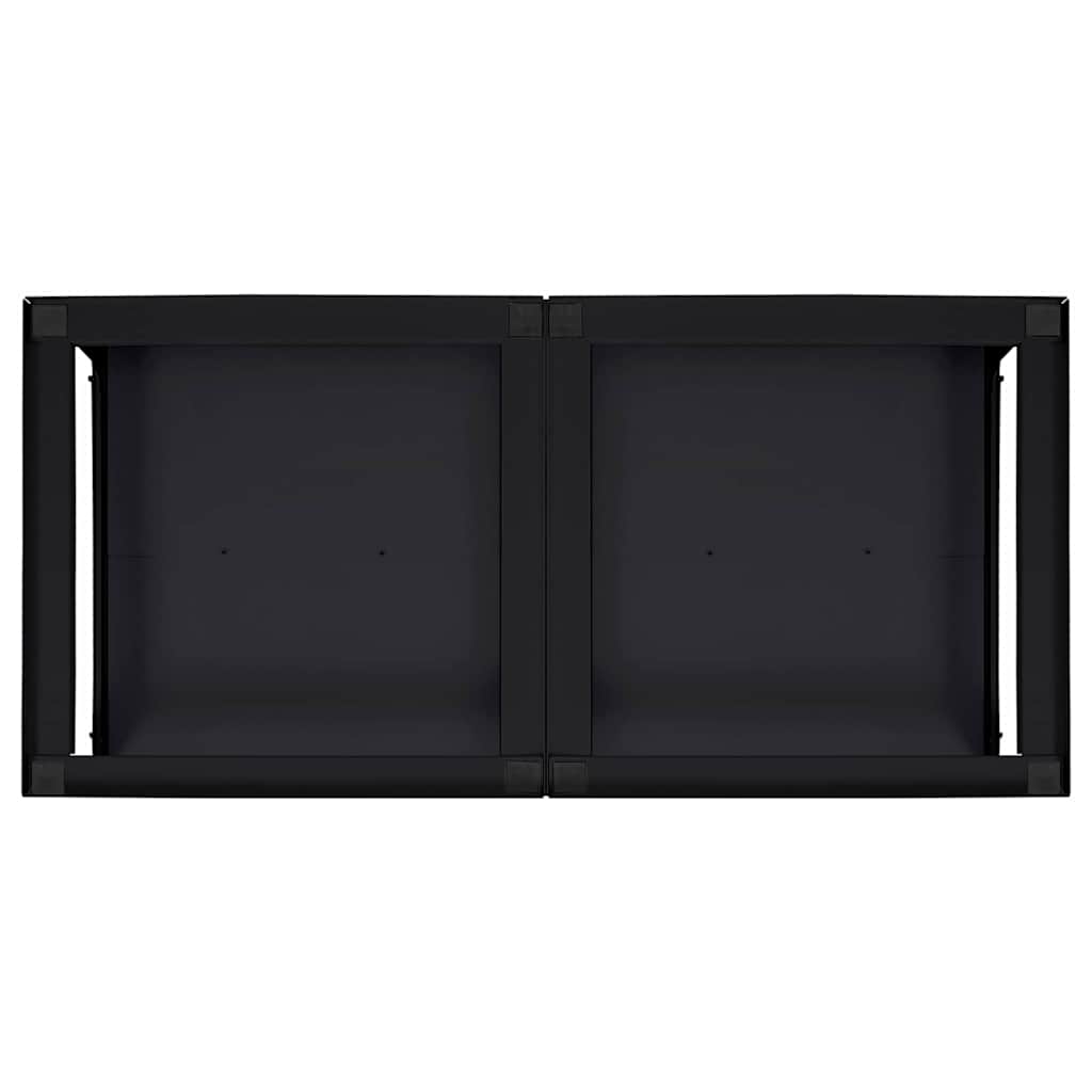 Waschmaschinen-Podest 2 pcs Schwarz 124,5 x 61,5 x 32,5 cm