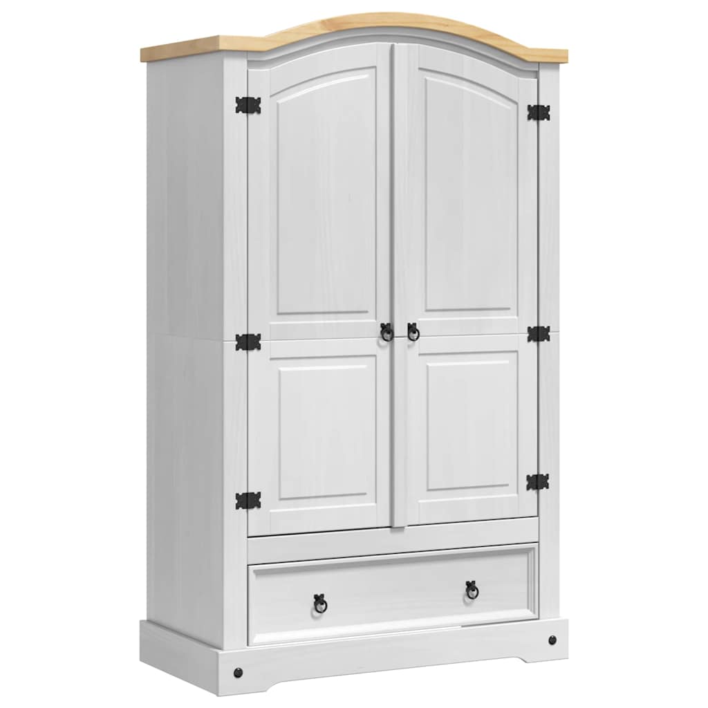 Kleiderschrank mit Schubladen Corona Weiß 101 x 52 x 170 cm