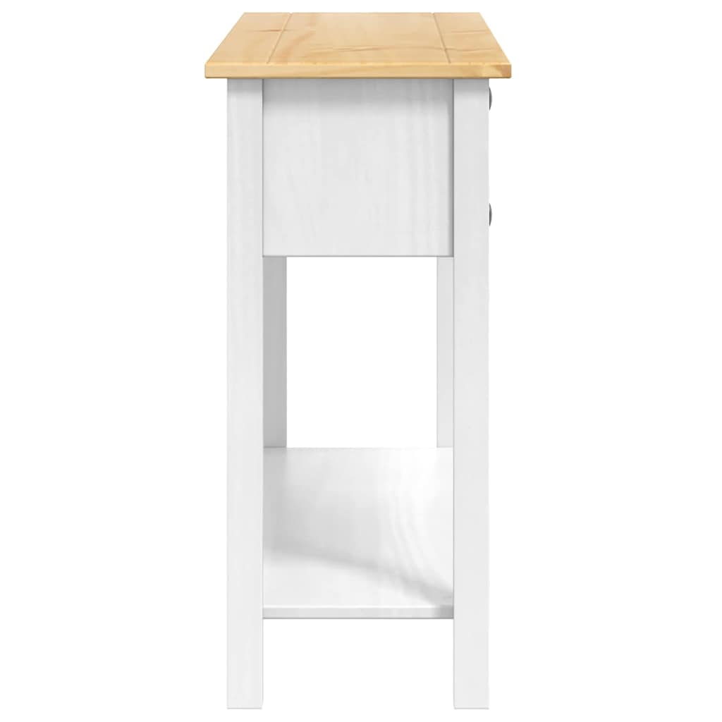 Beistelltisch mit Schubladen Corona Weiß 114 x 34,5 x 73 cm