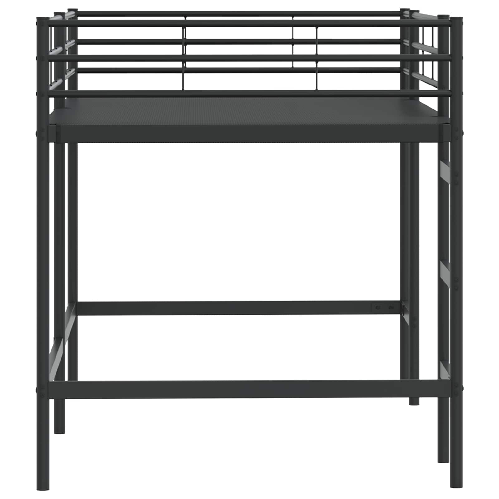 Kinderloftbett Schwarz 99,5 x 200 cm Stahl