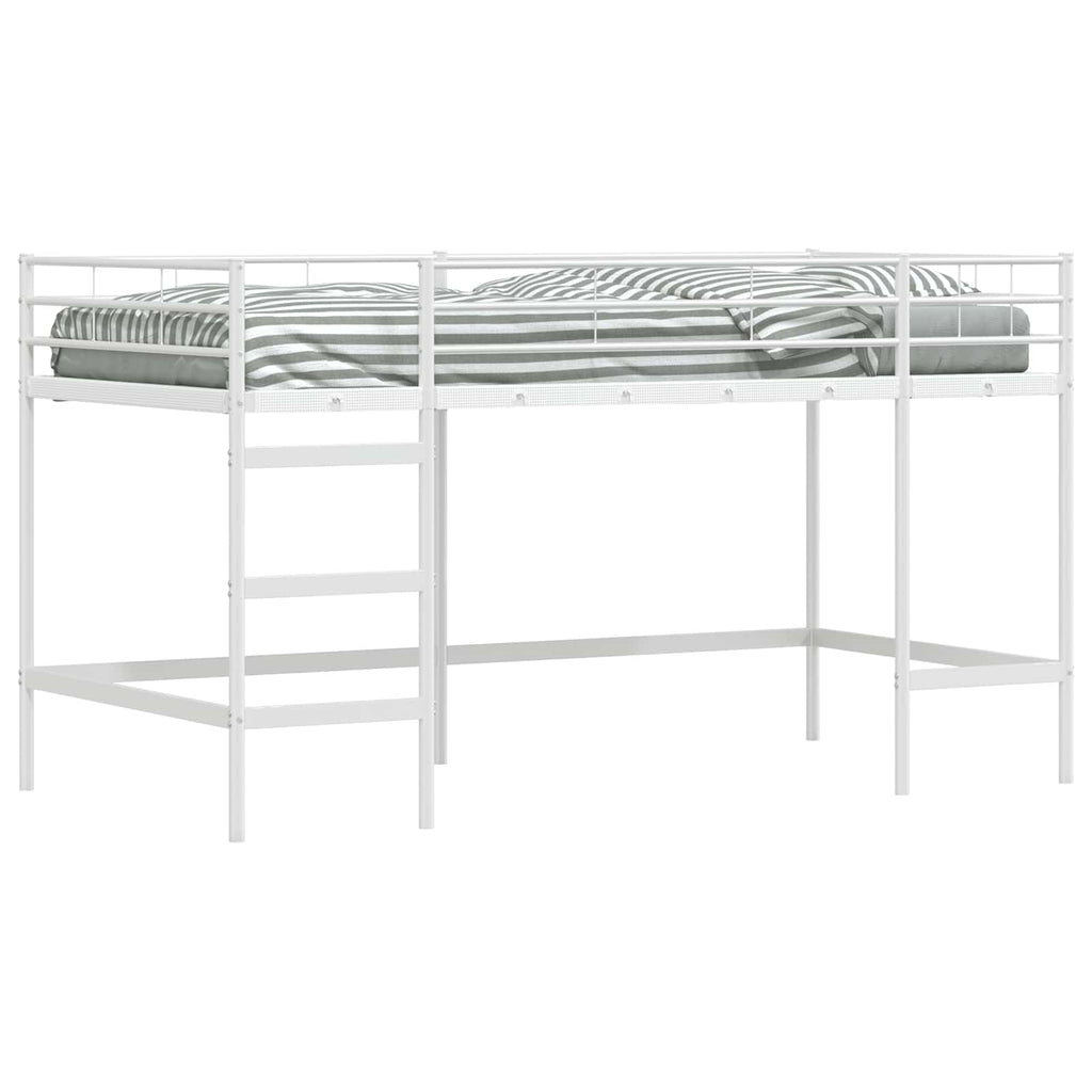 Kinderloftbett Weiß 79,5 x 200 cm Stahl