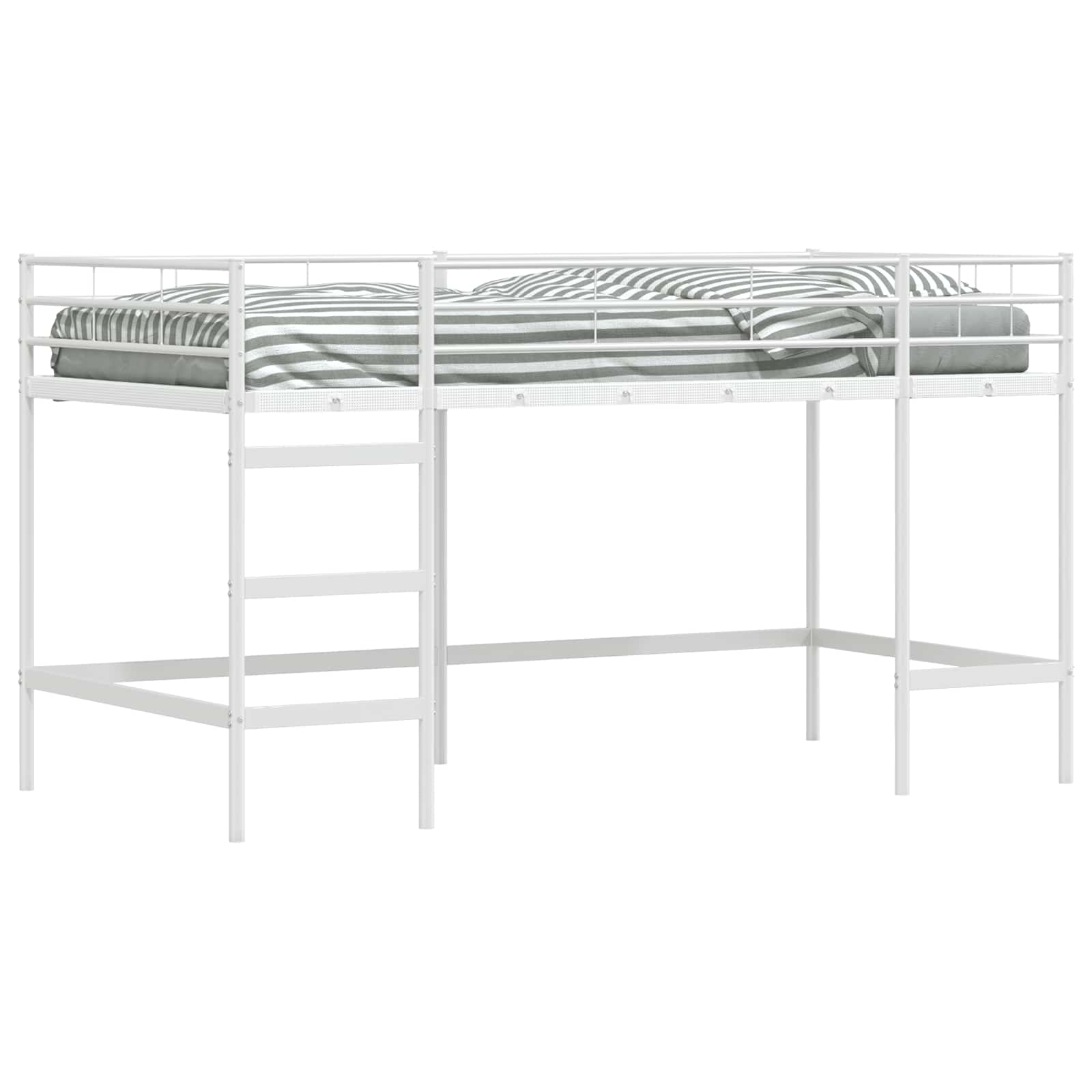 Kinderloftbett Weiß 79,5 x 200 cm Stahl