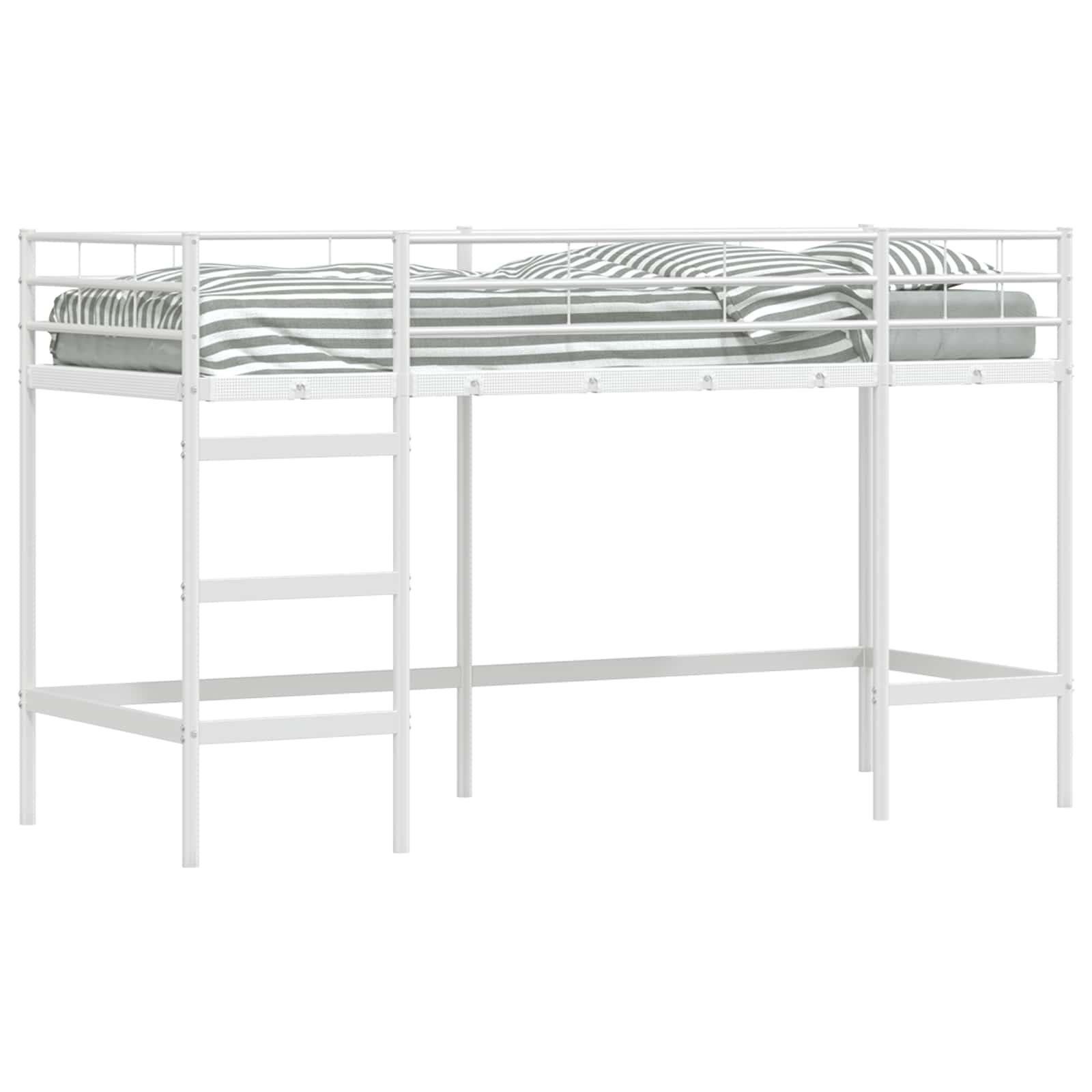 Kinderloftbett Weiß 99,5 x 190 cm Stahl