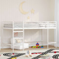 Kinderloftbett Weiß 100 x 200 cm Stahl