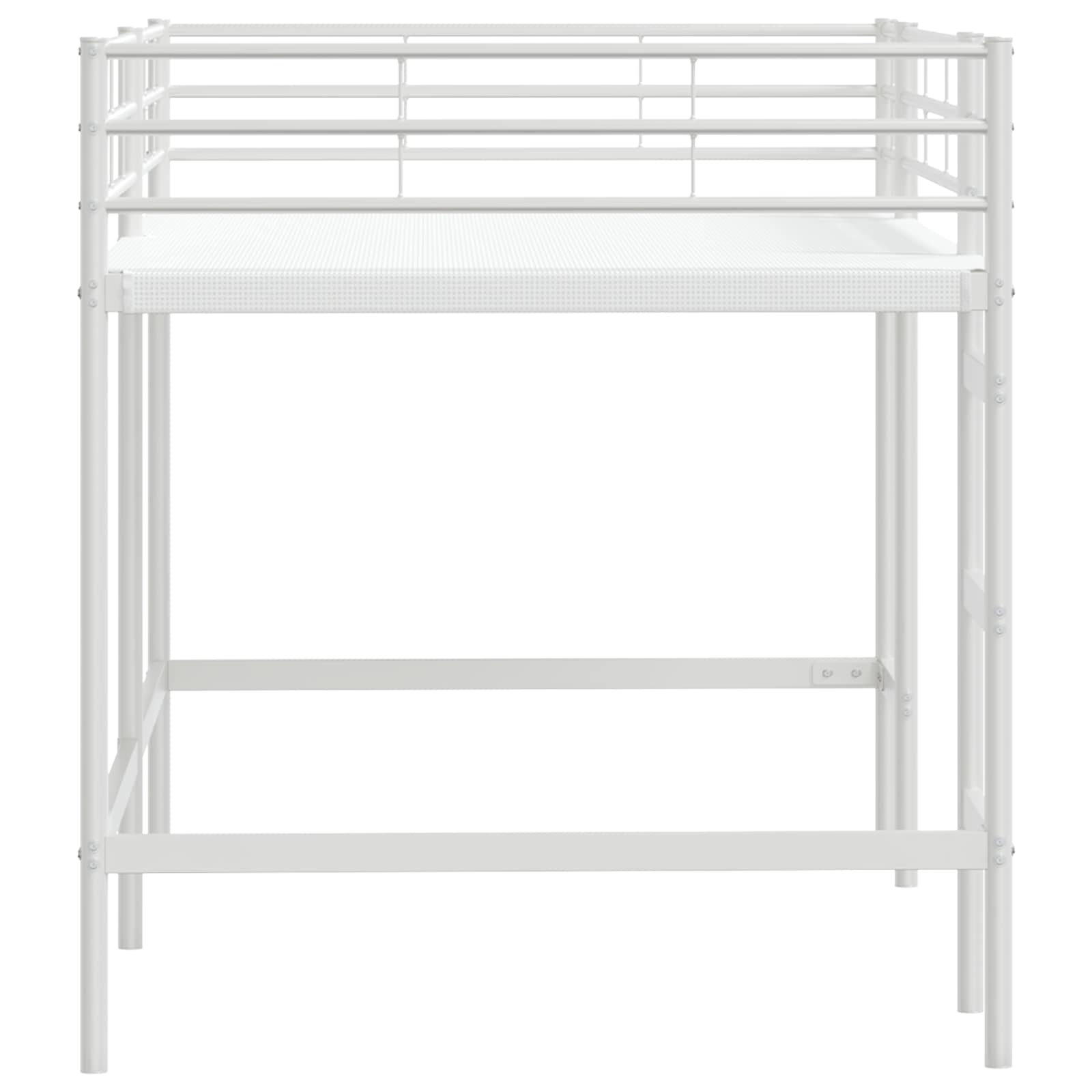 Kinderloftbett Weiß 100 x 200 cm Stahl