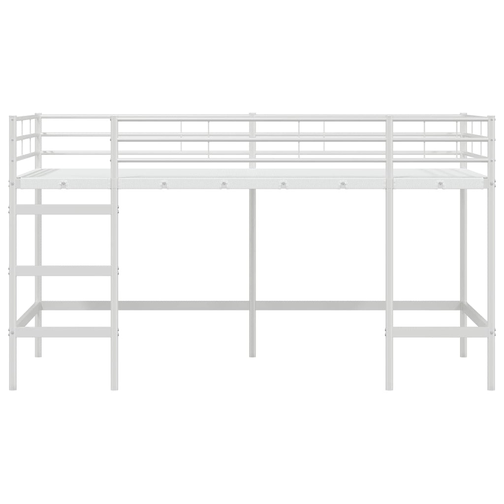 Kinderloftbett Weiß 107 x 200 cm Stahl