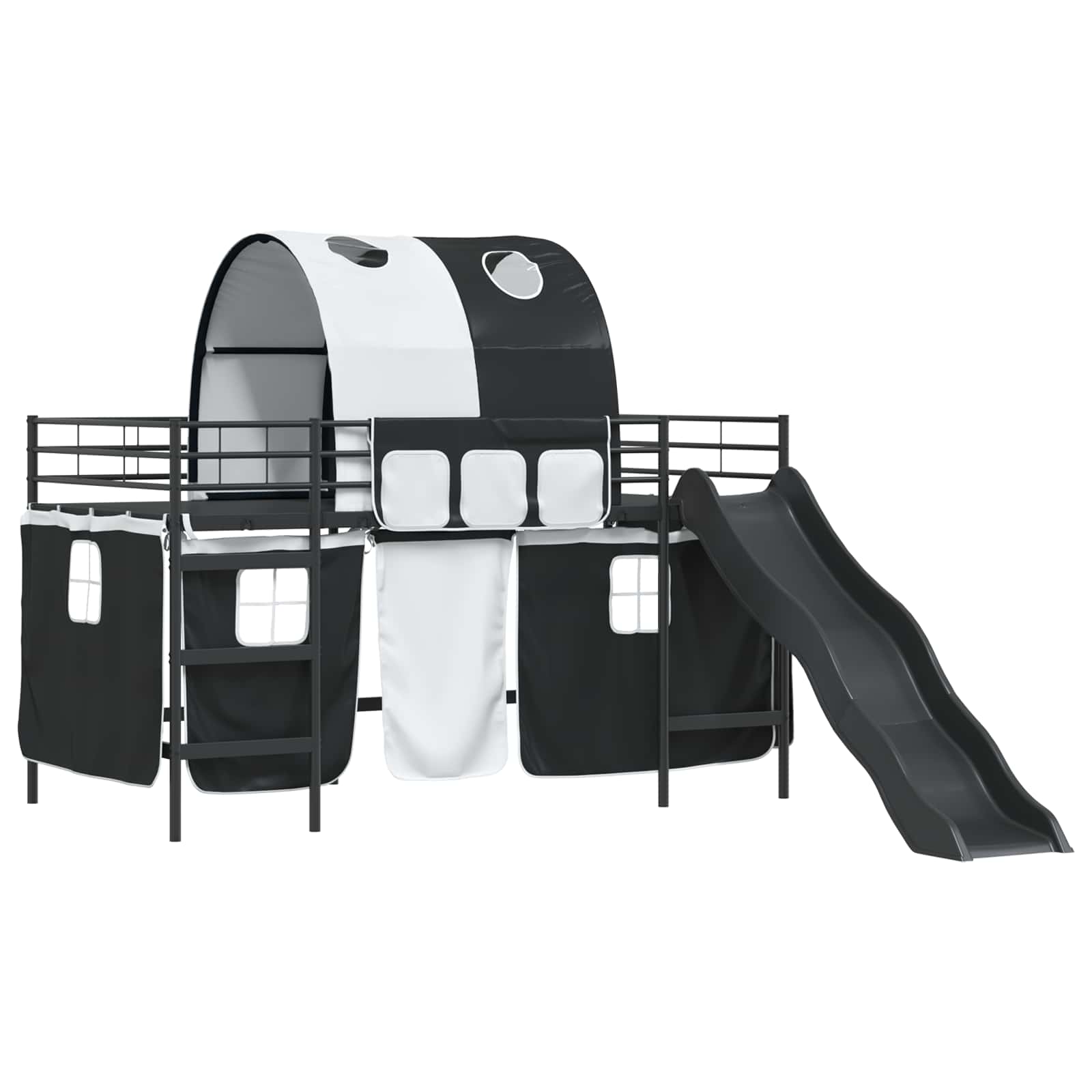 Kinder-Etagenbett Schwarz 80 x 200 cm Metall