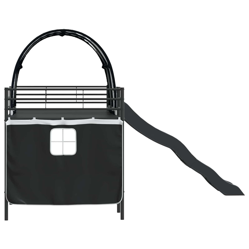 Kinder-Etagenbett Schwarz 90 x 200 cm Metall