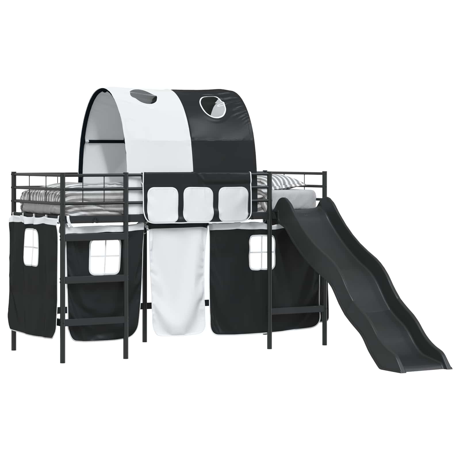 Kinder-Etagenbett Schwarz 100 x 190 cm Metall