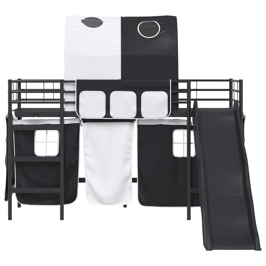 Kinder-Etagenbett Schwarz 100 x 190 cm Metall