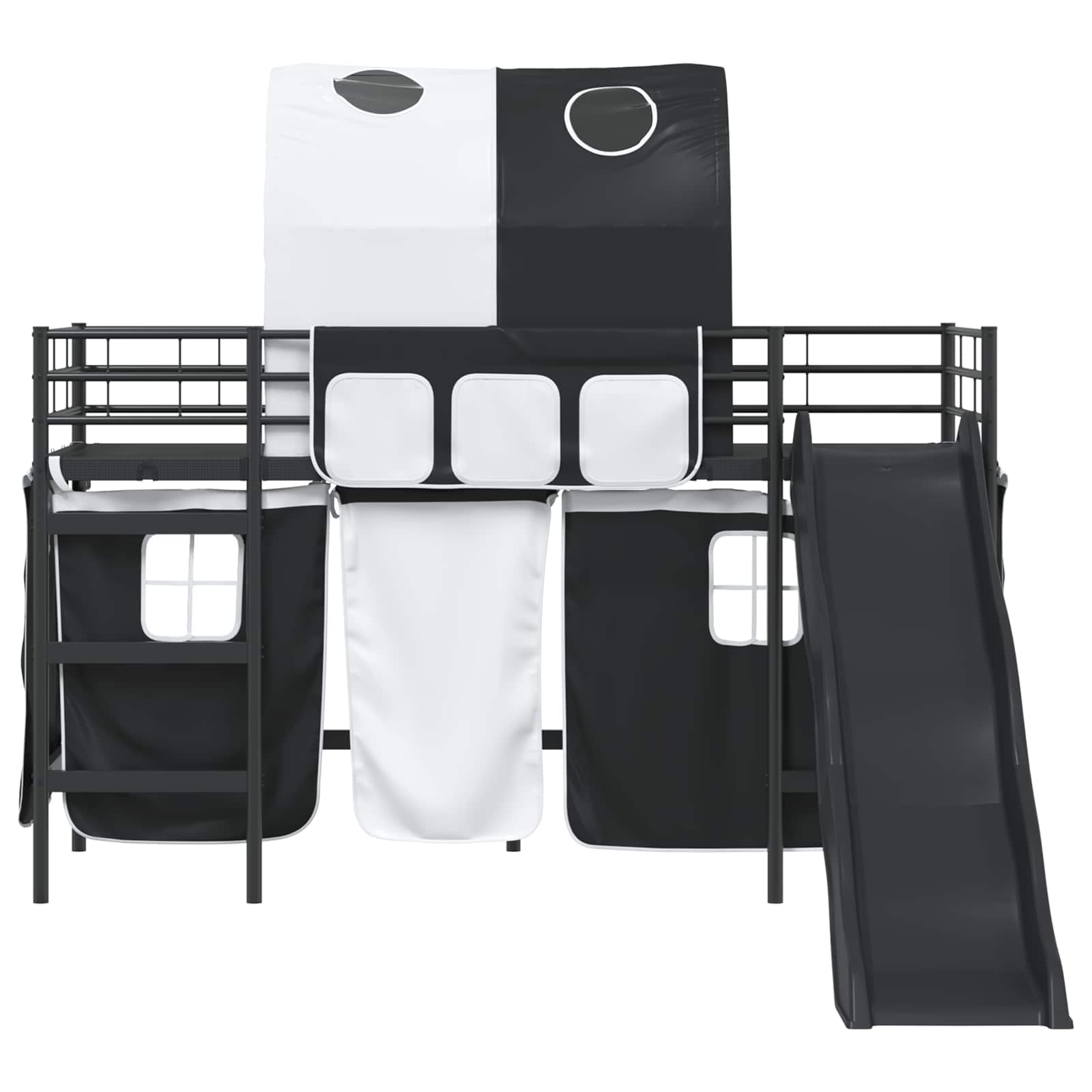 Kinder-Etagenbett Schwarz 100 x 190 cm Metall