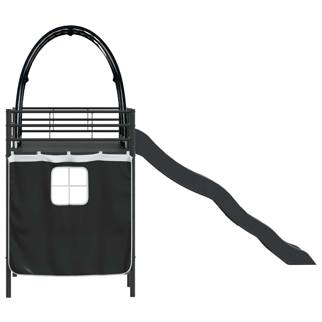 Kinder-Etagenbett Schwarz 100 x 190 cm Metall