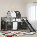 Kinder-Etagenbett Schwarz 107 x 200 cm Metall