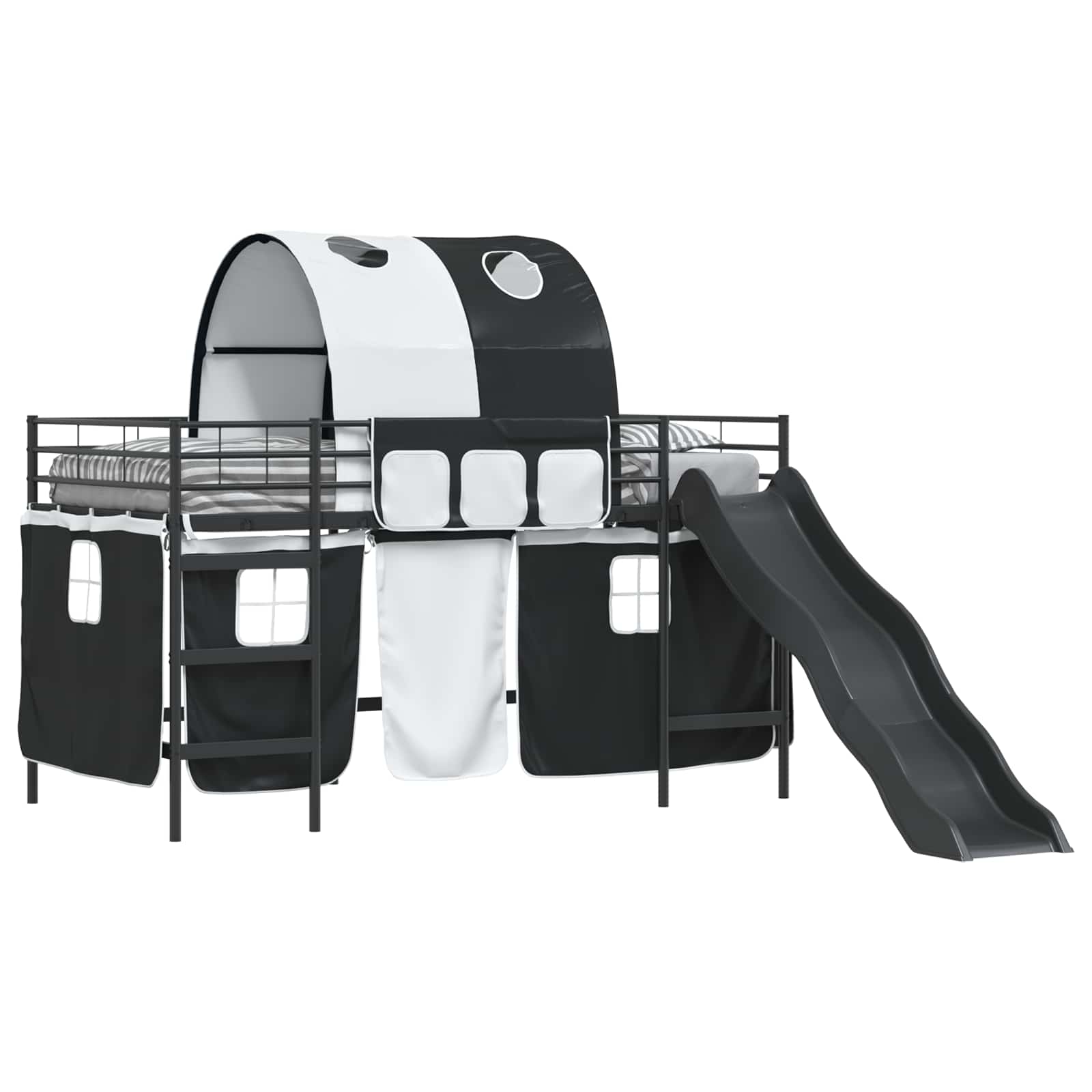 Kinder-Etagenbett Schwarz 107 x 200 cm Metall