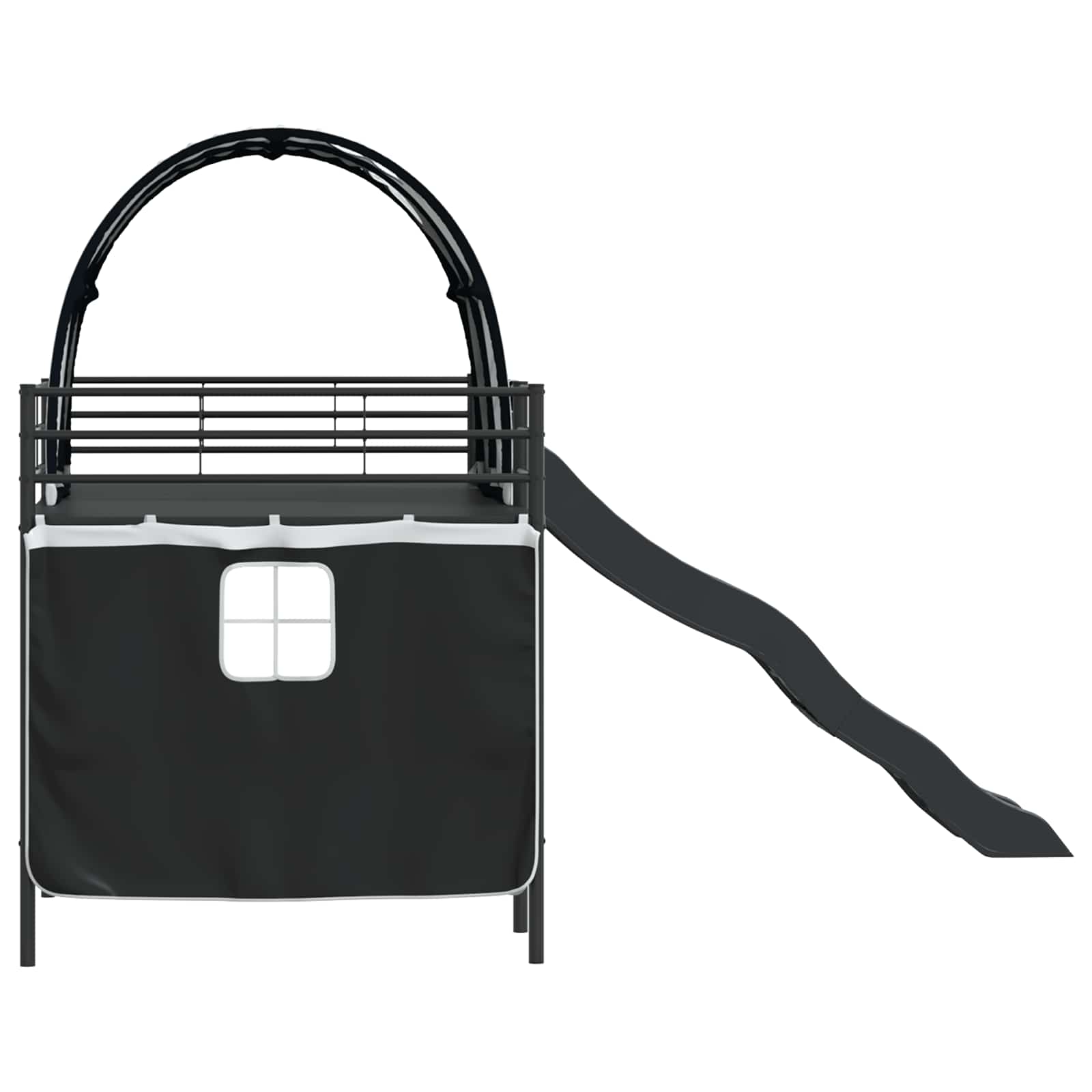 Kinder-Etagenbett Schwarz 107 x 200 cm Metall