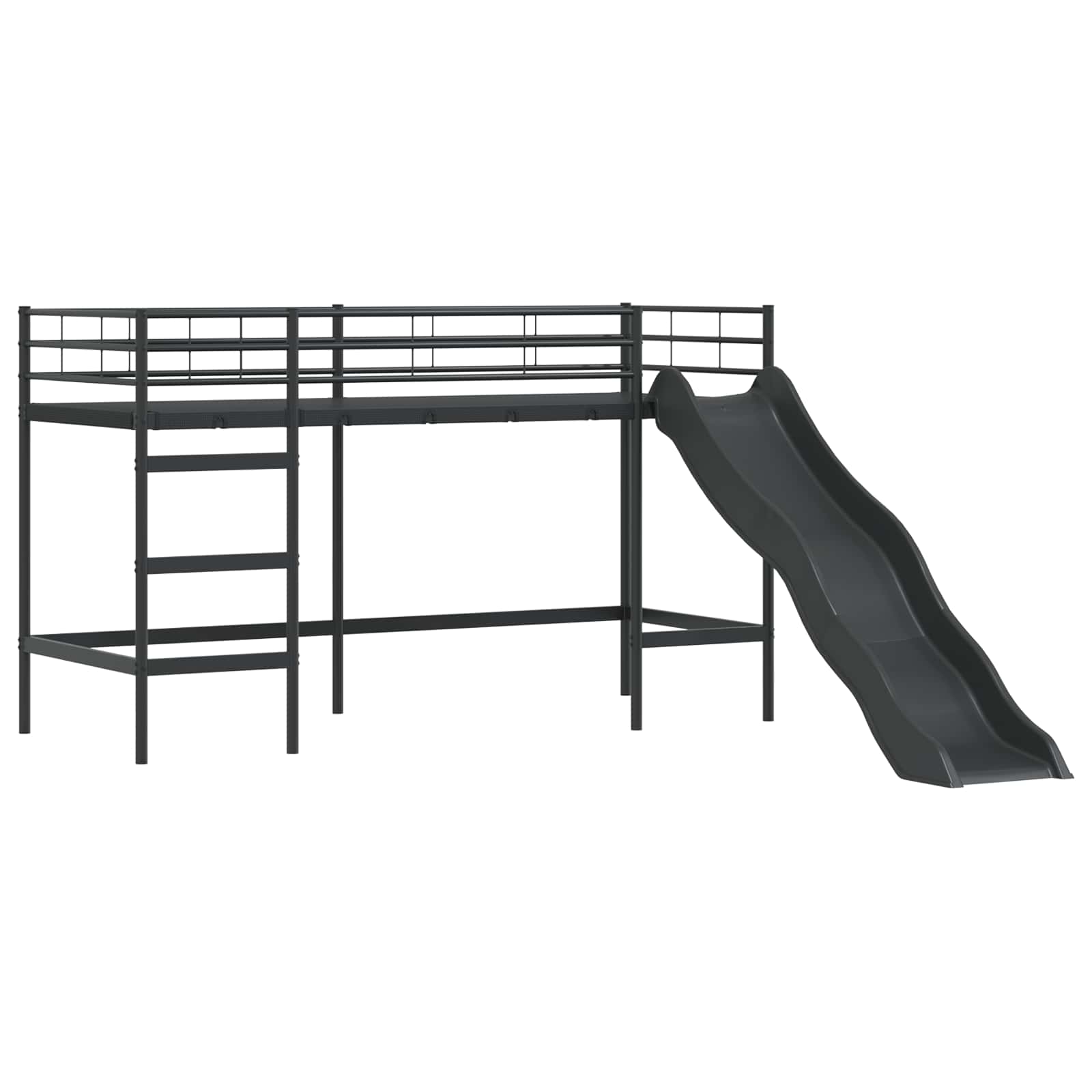 Kinder-Etagenbett Schwarz und Pink 100 x 190 cm Metall