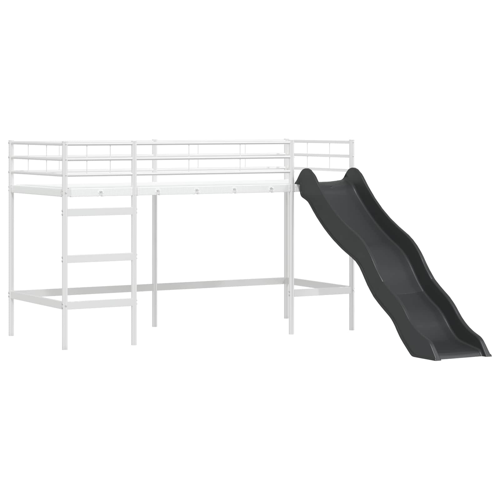 Kinder-Etagenbett Weiß und Blau 100 x 190 cm Metall