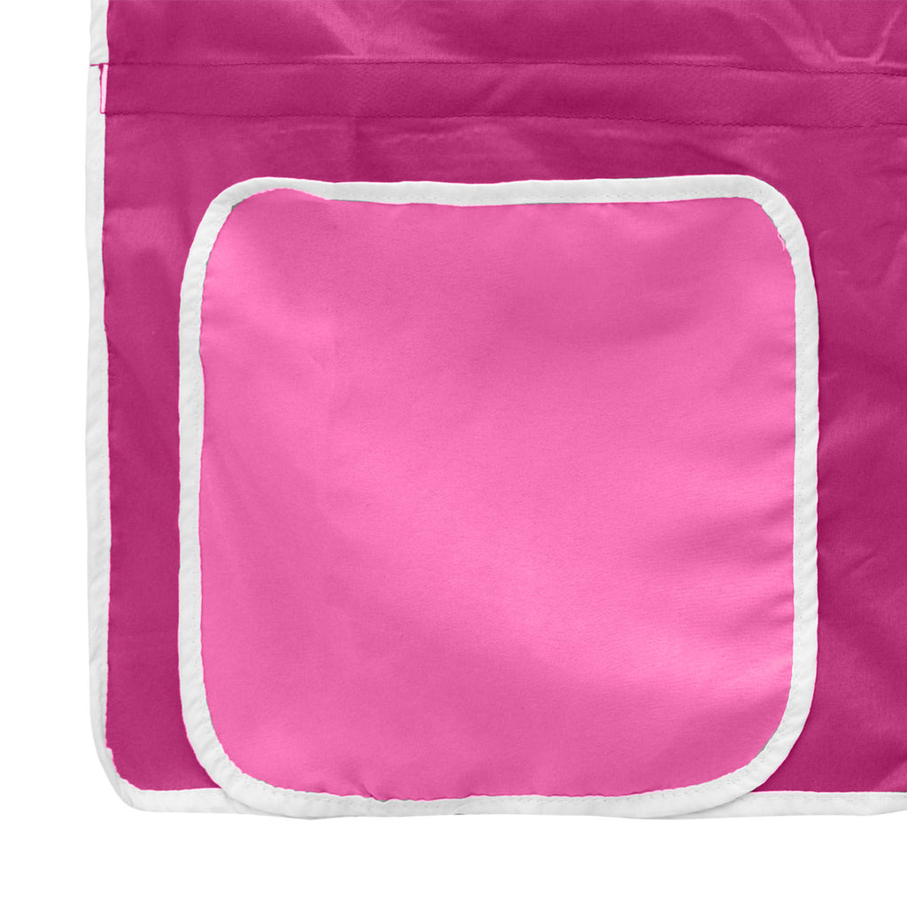 Kinder-Etagenbett Weiß und Rosa 107 x 200 cm Metall
