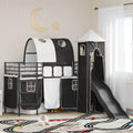 Kinderloftbett Schwarz 100 x 190 cm Metall