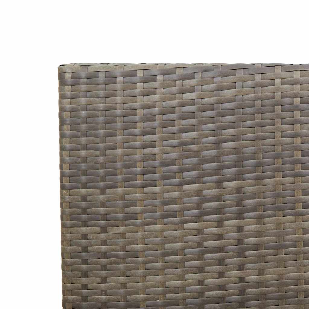 Garten Stapelstühle 4 pcs Grau und Braun 54 x 56 x 90 cm