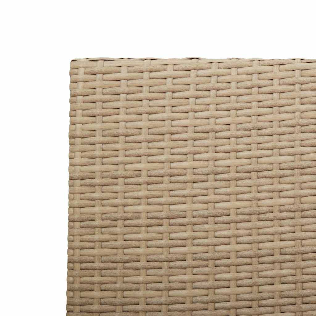 Garten Stapelstühle 4 pcs Creme und Braun 54 x 56 x 90 cm