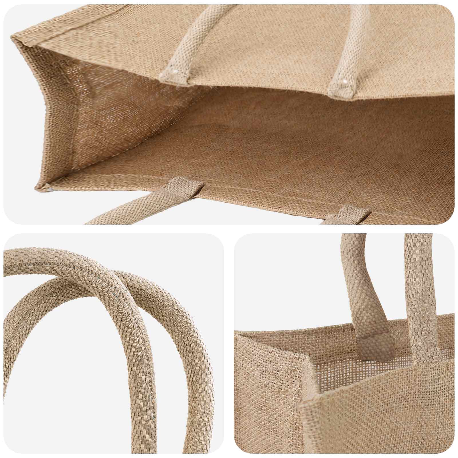 Jute-Handtaschen 10 pcs Natur 42 x 33 x 19 cm 100% Tossa-Jute