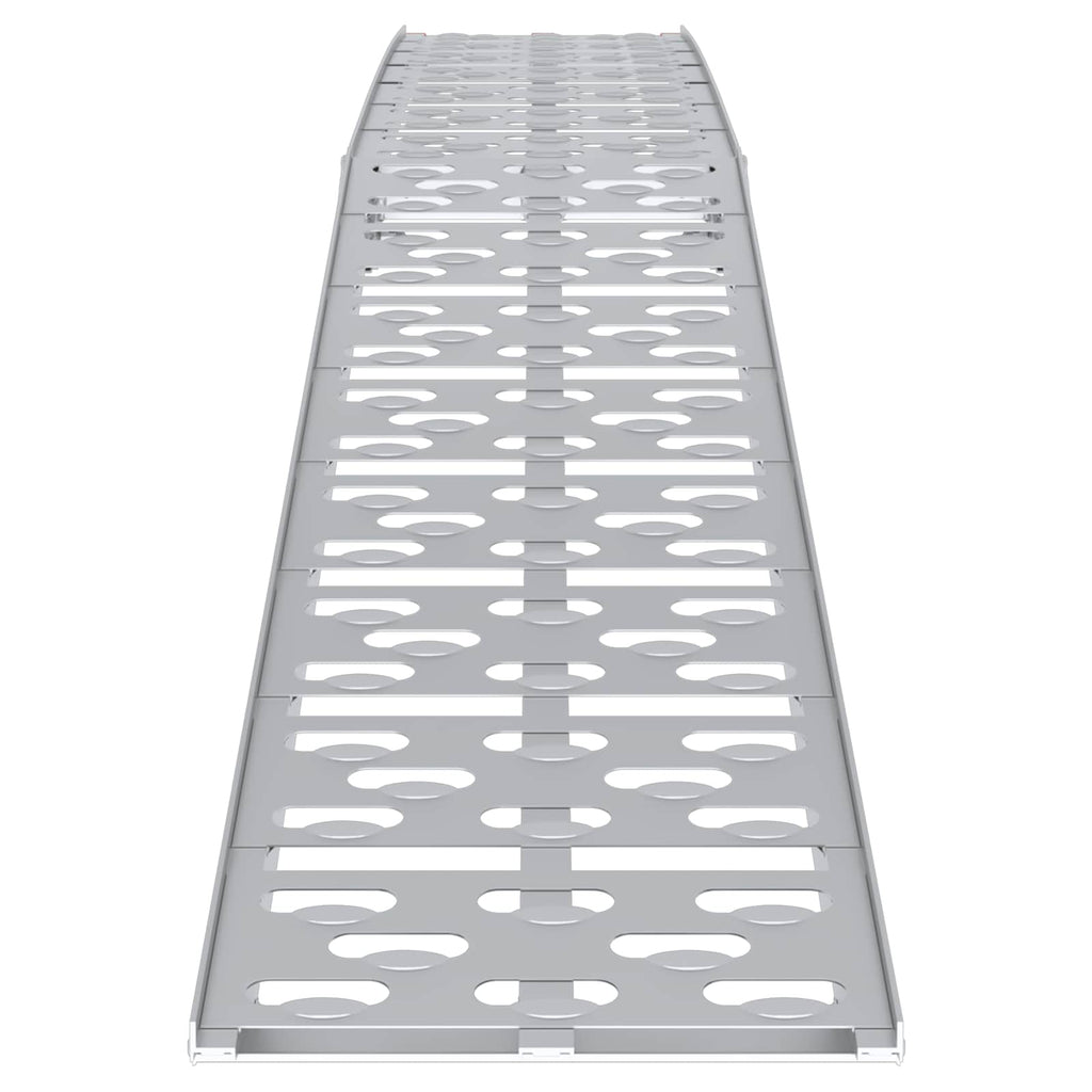Zusammenklappbare Motorradrampe 340 kg pro Rampe 2 Stk. Silber