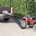 Zusammenklappbare Motorradrampe 340 kg pro Rampe 2 pcs Schwarz