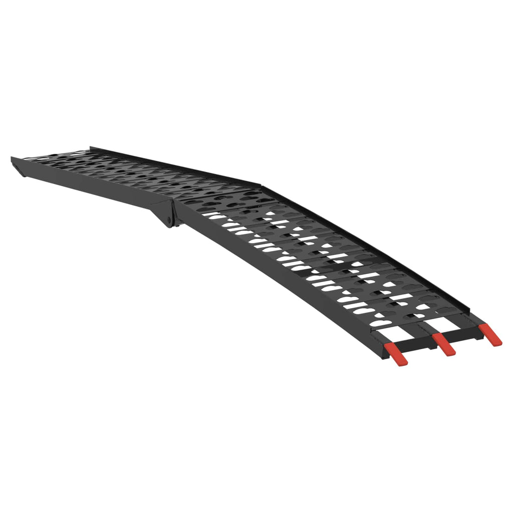 Zusammenklappbare Motorradrampe 340 kg pro Rampe 2 pcs Schwarz