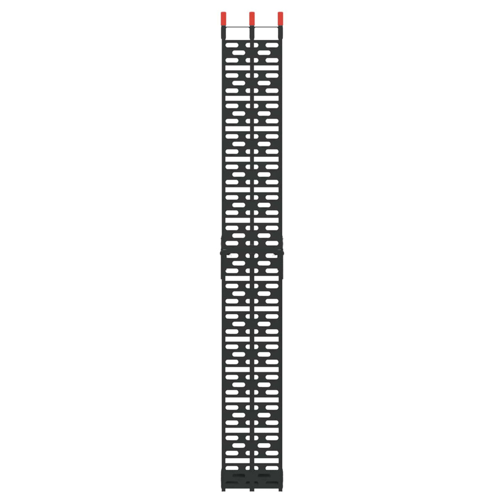 Zusammenklappbare Motorradrampe 340 kg pro Rampe 2 pcs Schwarz