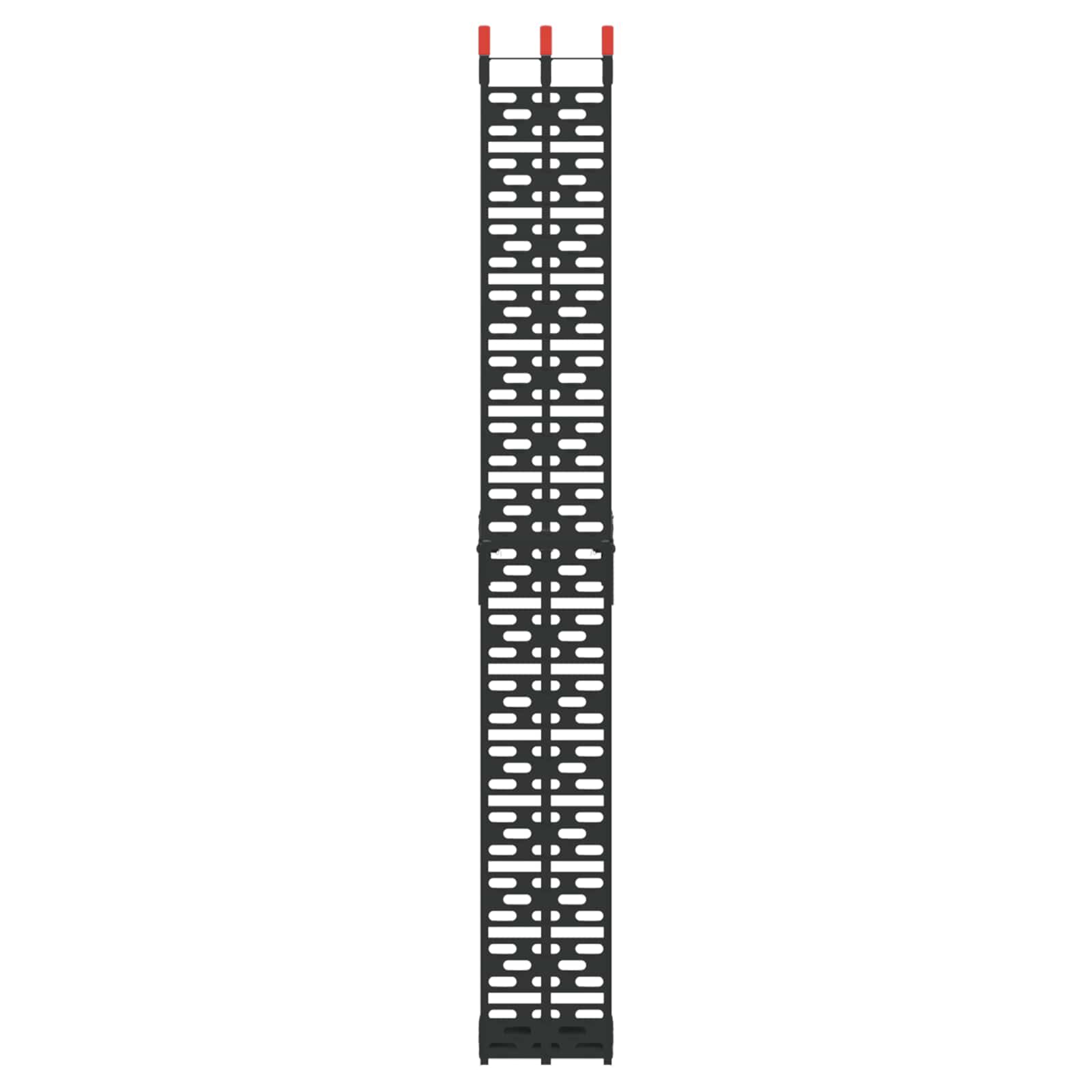 Zusammenklappbare Motorradrampe 340 kg pro Rampe 2 pcs Schwarz
