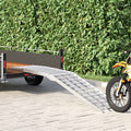 Motorradrampe 680 kg Silber 680 kg Aluminium