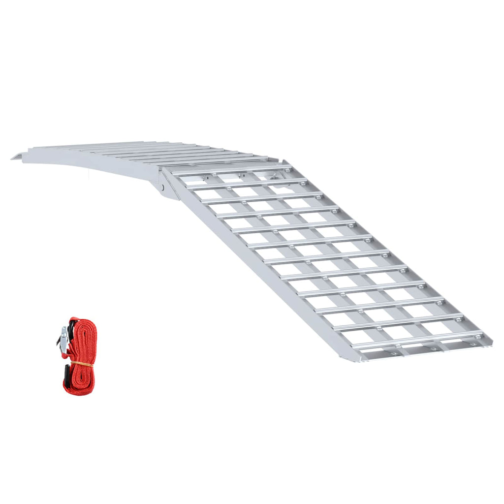 Motorradrampe 680 kg Silber 680 kg Aluminium