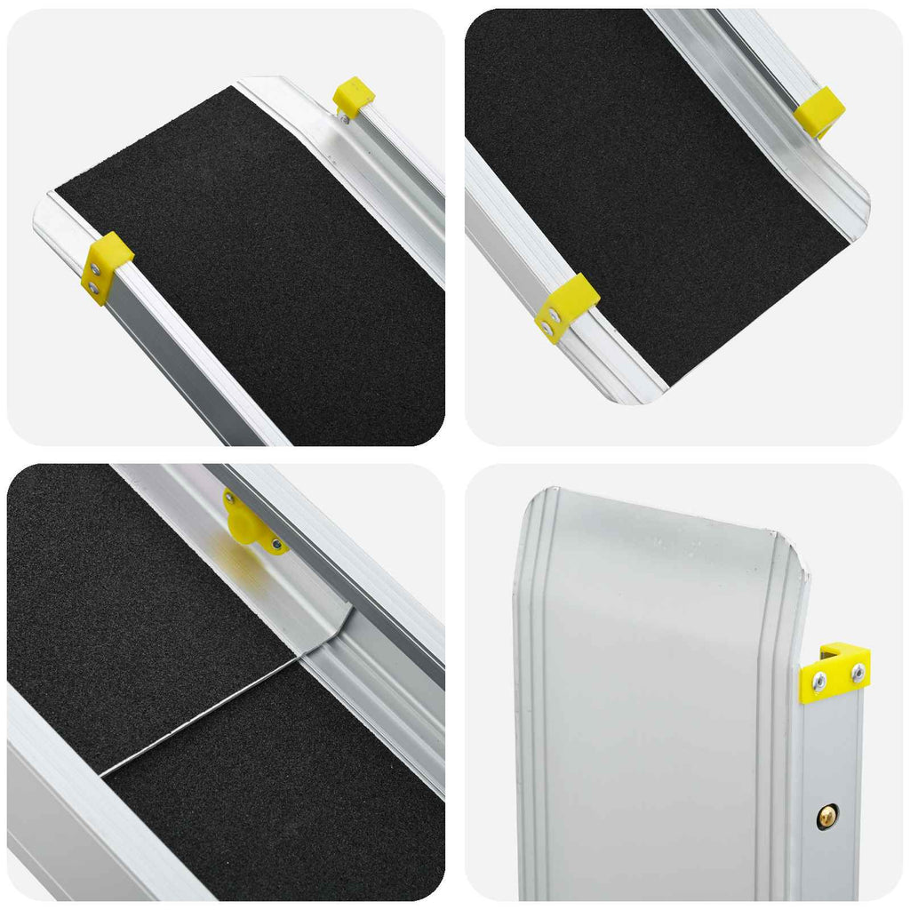 Rampe für Rollstühle 270 kg 2 pcs Schwarz 152 x 19 x 5,5 cm