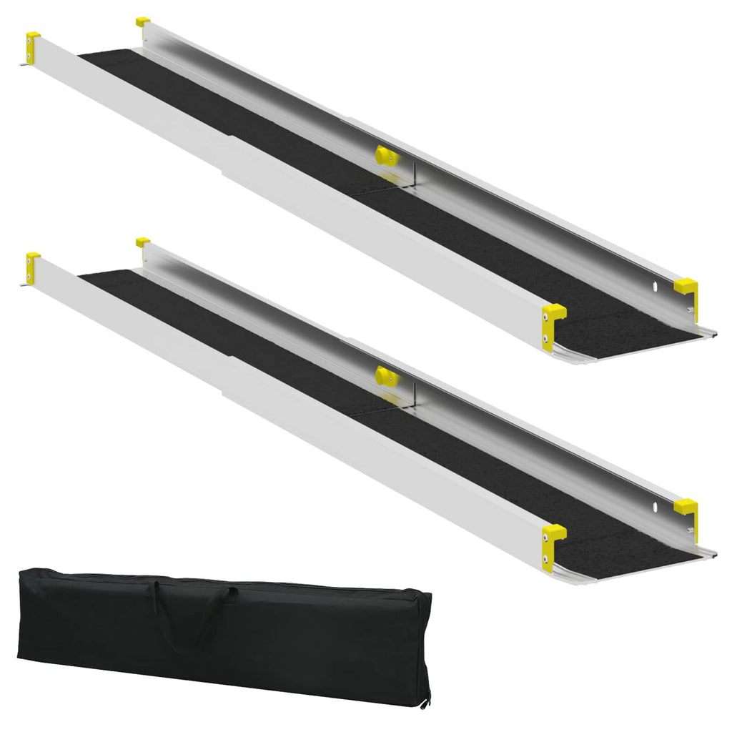Rampe für Rollstühle 270 kg 2 pcs Schwarz 152 x 19 x 5,5 cm