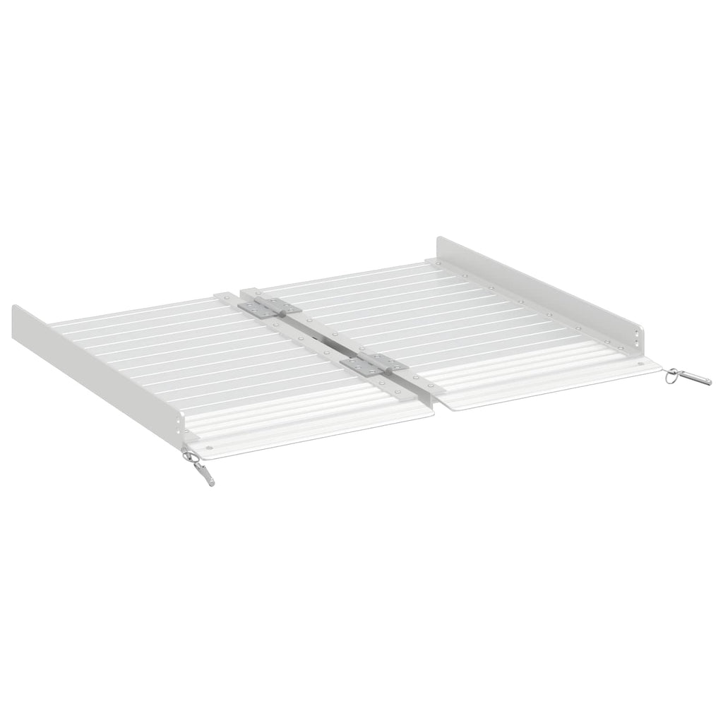 Rampe für Rollstühle 270 kg Silber 62 x 73 x 5 cm Aluminium