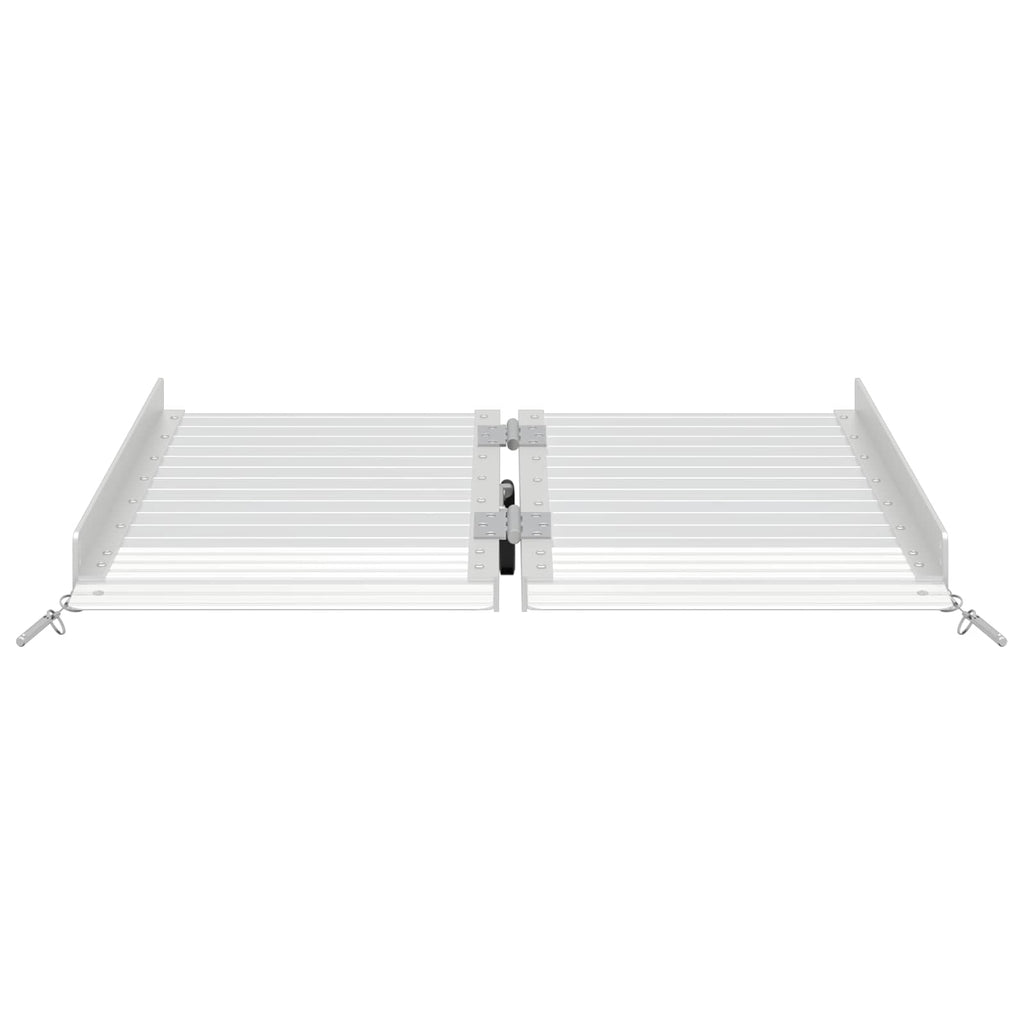 Rampe für Rollstühle 270 kg Silber 62 x 73 x 5 cm Aluminium