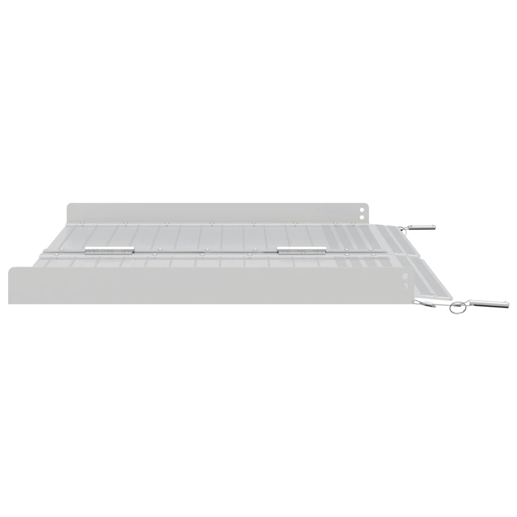 Rampe für Rollstühle 270 kg Silber 62 x 73 x 5 cm Aluminium