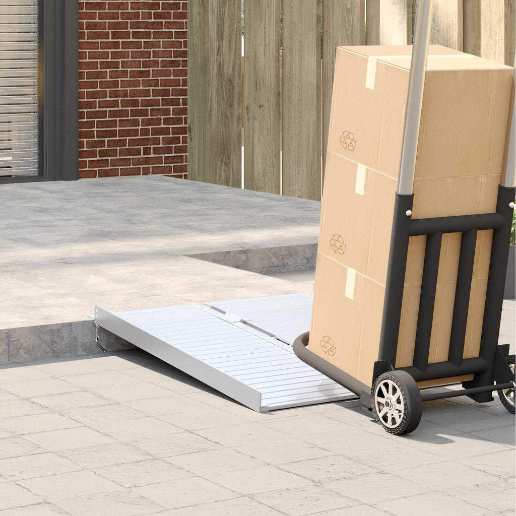 Rampe für Rollstühle 270 kg Silber 270 kg Aluminium